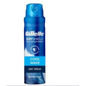Gillette Dry Shield 24/7 Lasting Protection Dry Spray Antiperspirant Cool Wave